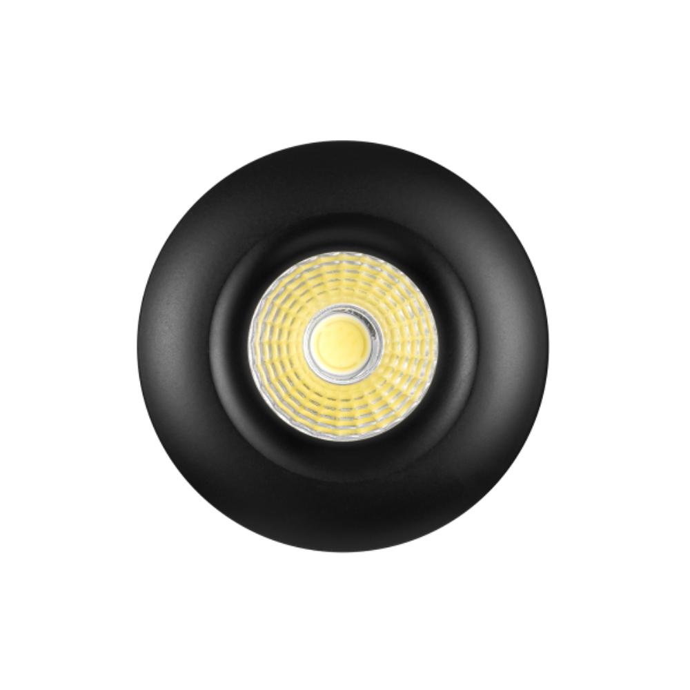 Duro Round Stair/Down Light 3W LED 3000K Aluminium, Black - DURO 3R-BK83