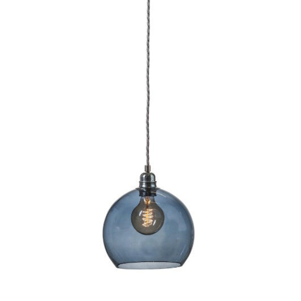 Buy Pendant Lights Australia Rowan Pendant Light W220mm Glass Matt Silver - LA101