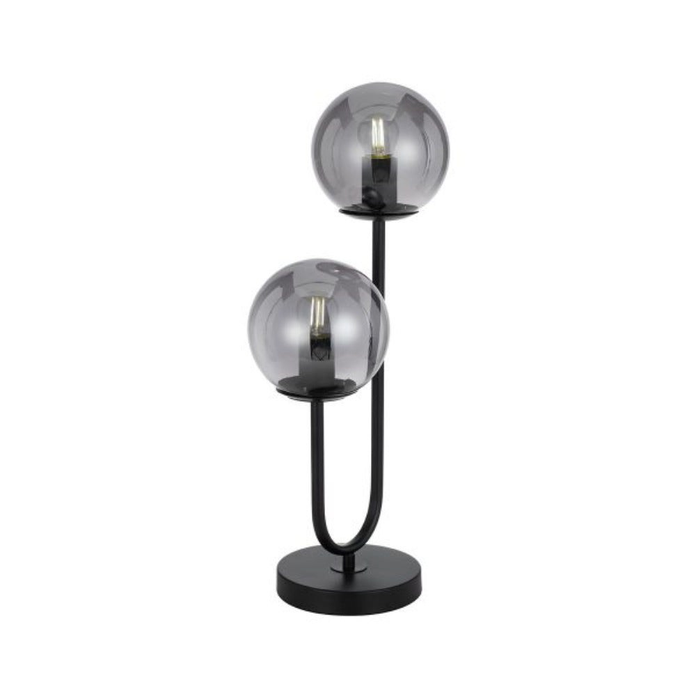 Eterna 2 Light Table Lamp Black & Smoke - ETERNA TL2-BKSM