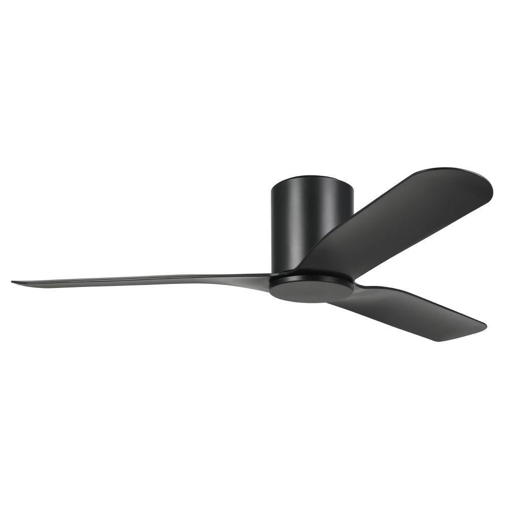 Buy DC Ceiling Fans Australia ILUKA Hugger DC Ceiling Fan 52" Matt Black - 20538202