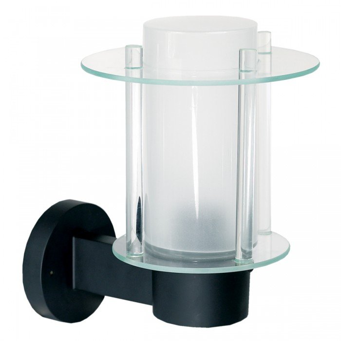 Buy Exterior Wall Lights Australia Exterior Wall Light Black Glass - F3355-BL