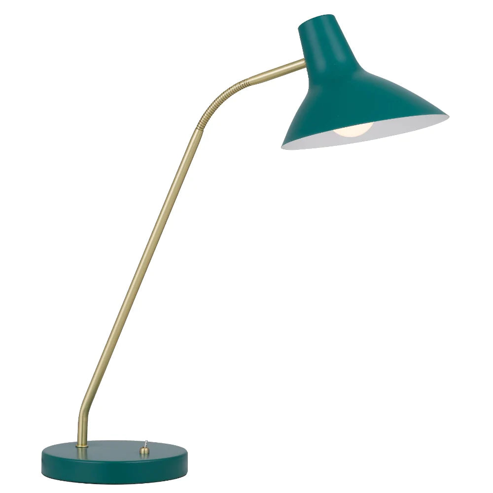 Buy Desk Lamps Australia Farbon 1 Table Lamp Green Metal - FARBON TL-GN