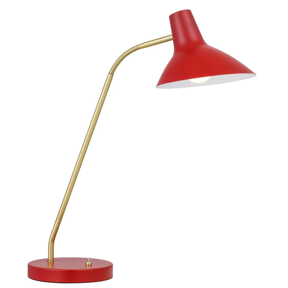 Farbon 1 Table Lamp Red Metal - FARBON TL-RD