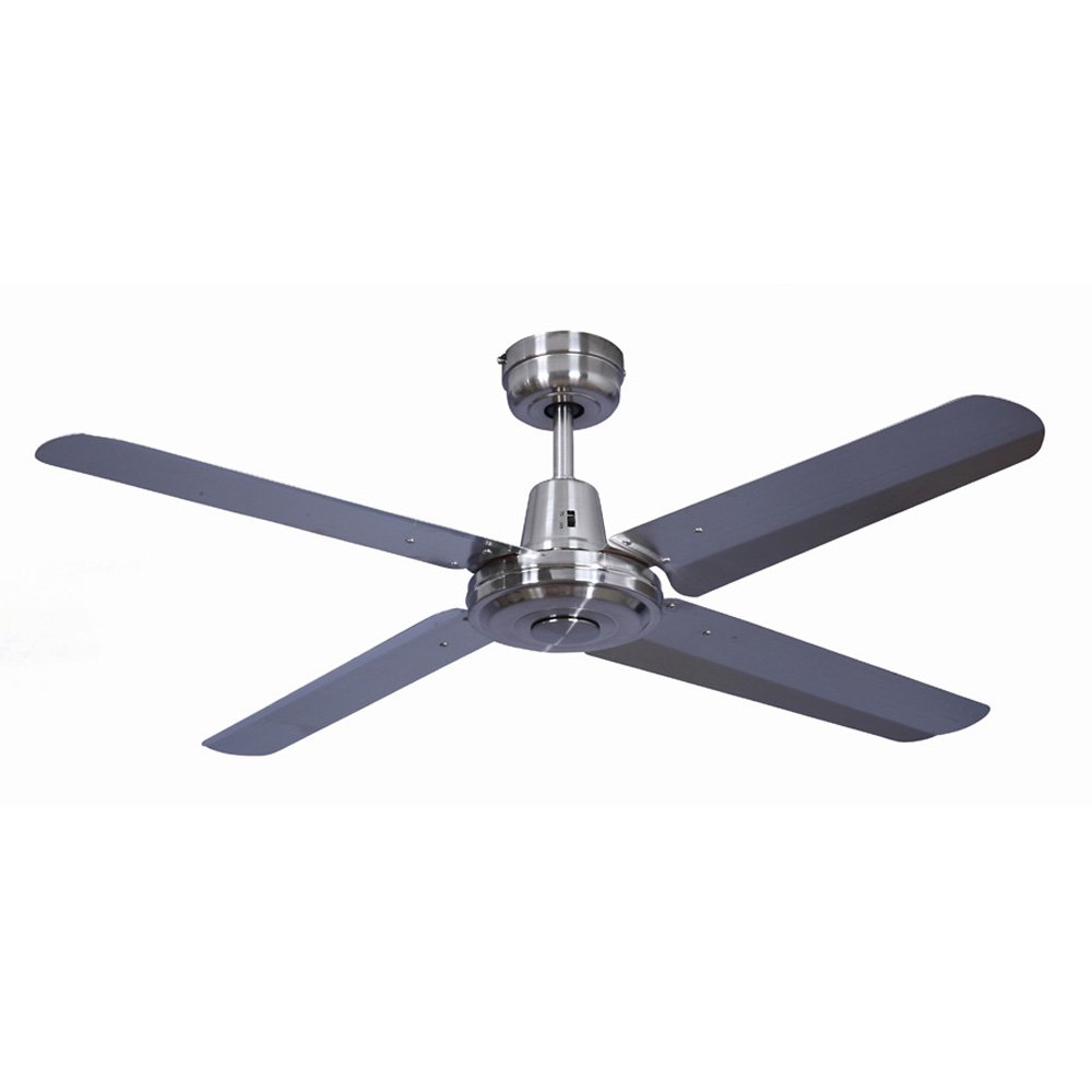 Swift AC Ceiling Fan 48" Brushed Chrome With Metal Blades - FC010124BC