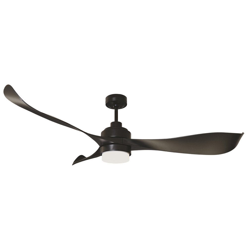 Buy DC Ceiling Fans With Light Australia Eagle V2 DC Ceiling Fan 56" Black With Light + Remote Control - FC368143BB