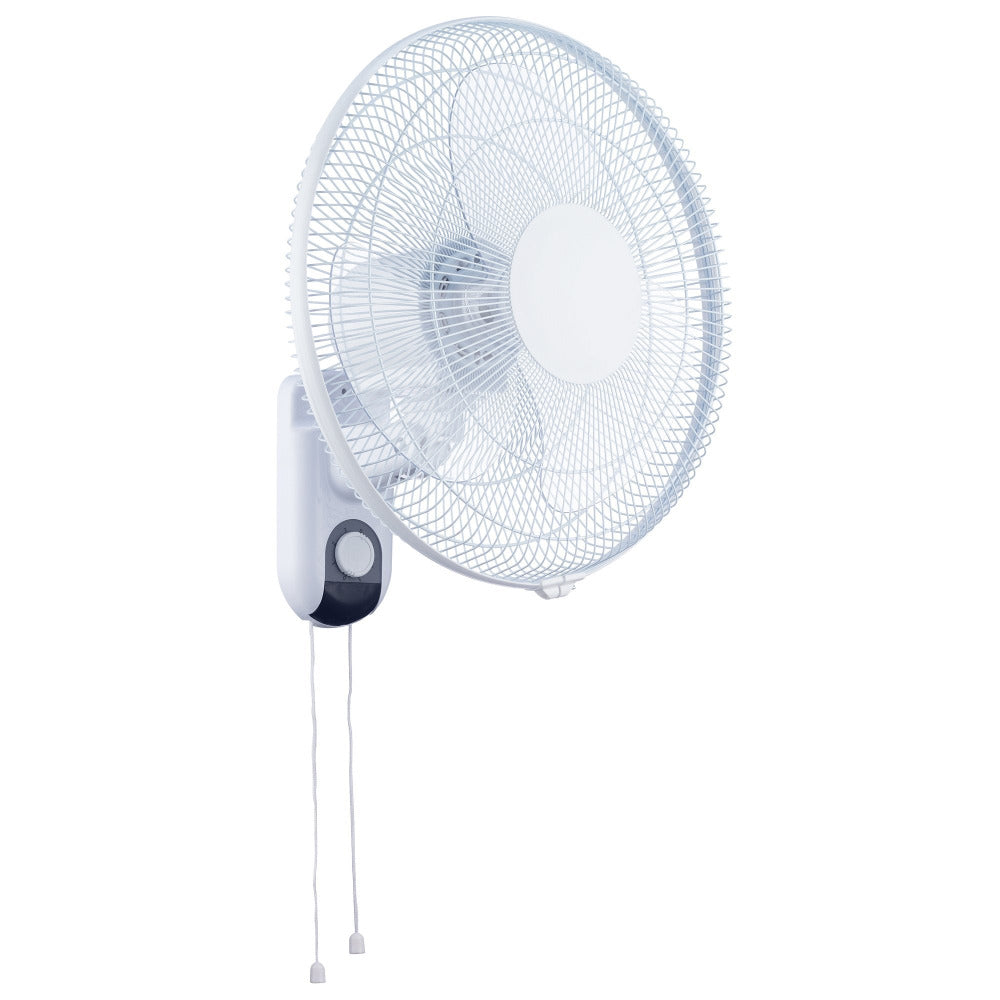 Ivan 40cm Wall Fan White With Pull Cords - FF93316WH