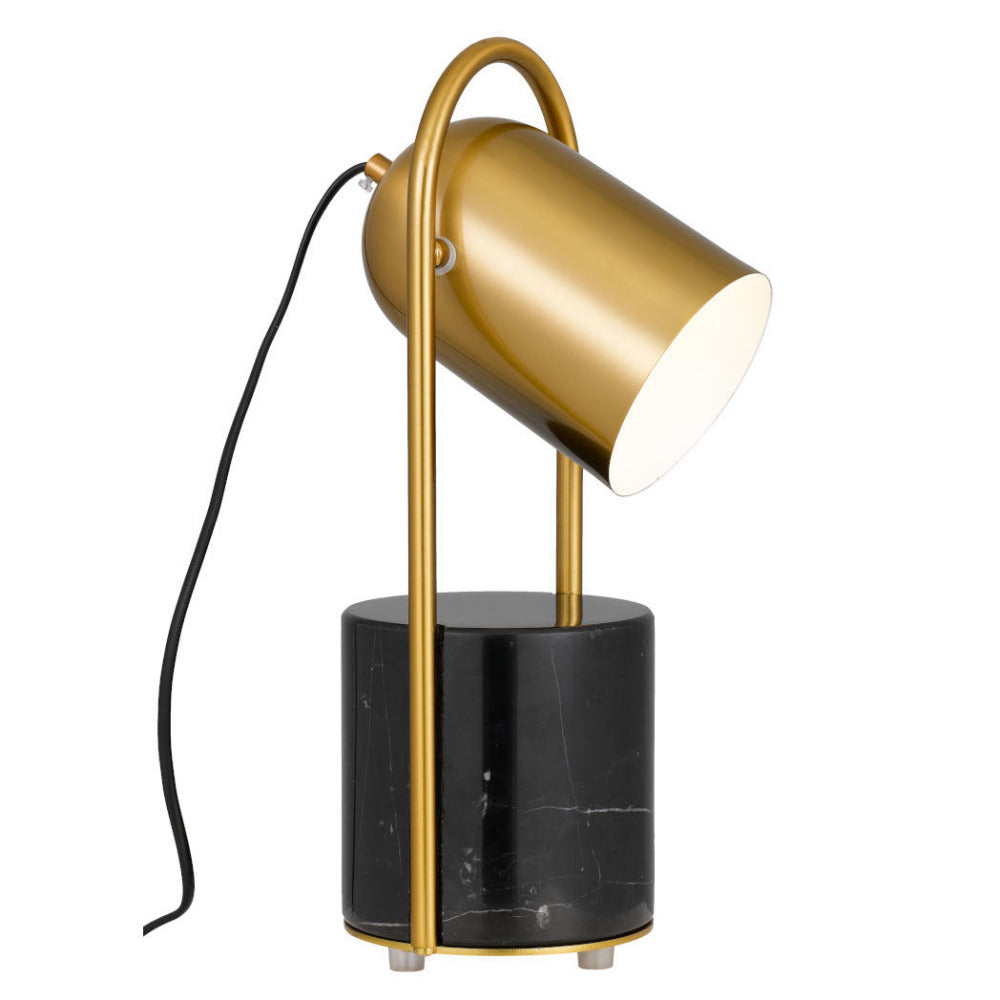 Buy Table Lamps Australia Fidel 1 Light Table Lamp Black & Antique Gold - FIDEL TL-BKAG