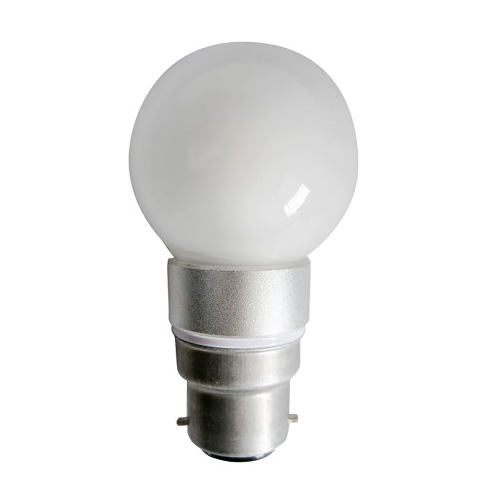 Buy LED Globes Australia Fancy Round LED Globe BC 4W 240V Frosted Glass 5000K - FR14