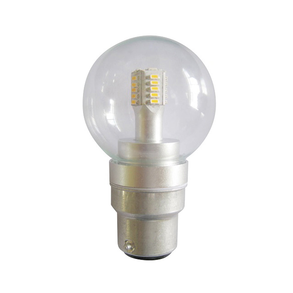 Buy LED Globes Australia Fancy Round LED Globe SES 4W 240V Clear Glass 5000K - FR6