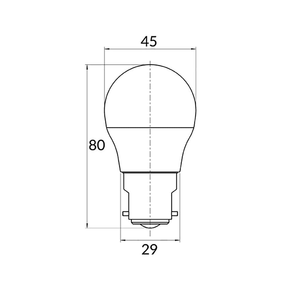 Buy LED Globes Australia Fancy Round LED Globe BC 3W 240V Plastic / PC 5000K - FR37