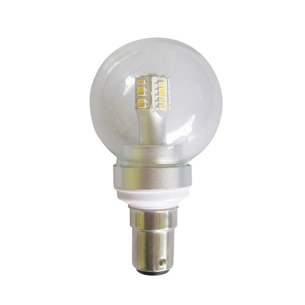 Buy LED Globes Australia Fancy Round LED Globe SBC 4W 240V Clear Glass 5000K - FR8