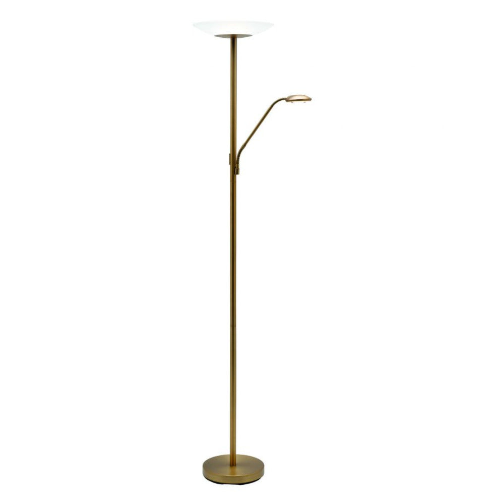 Emilia Floor Lamp 2 Lights Brass Metal 3000K - A42822BRS