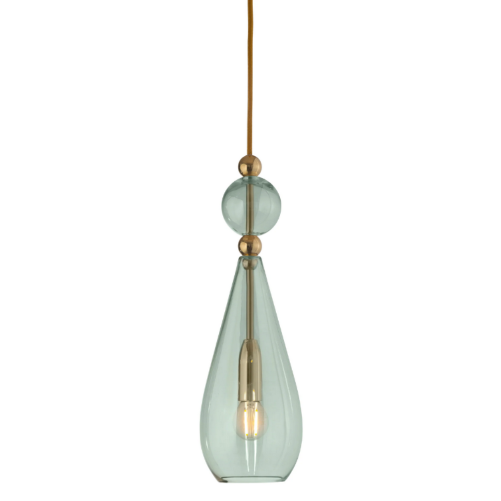 Buy Pendant Lights Australia Smykke Pendant Light W125mm Glass Shiny Gold - LA1011