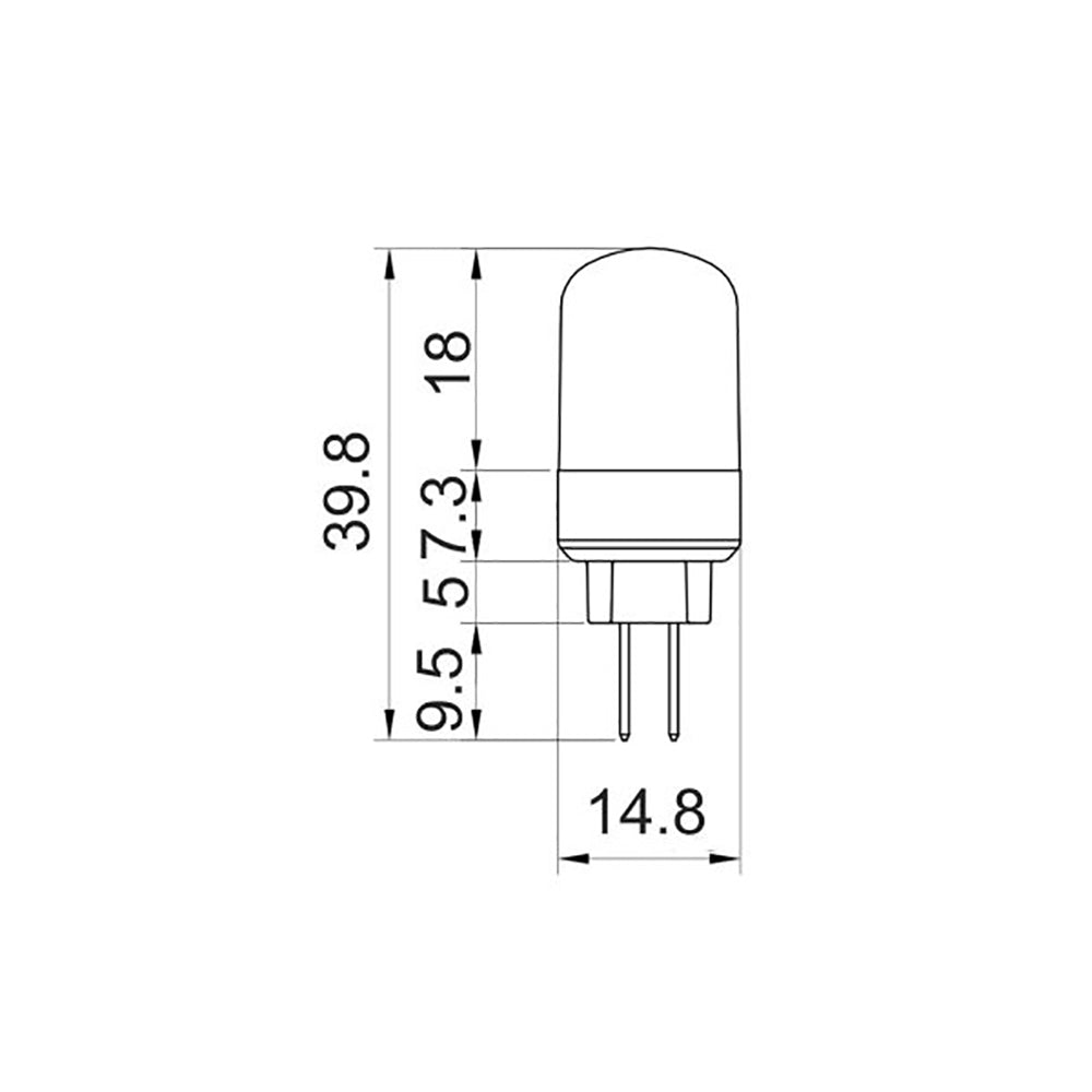 Buy LED Globes Australia LED Globe G4 1.5W 12V Polycarbonate 3000K - G401