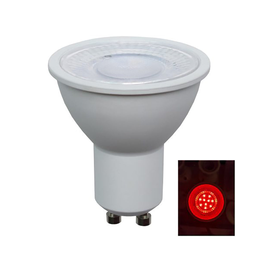 Buy LED Globes Australia LED Globe GU10 5W 240V Plastic Red - GU10R01A