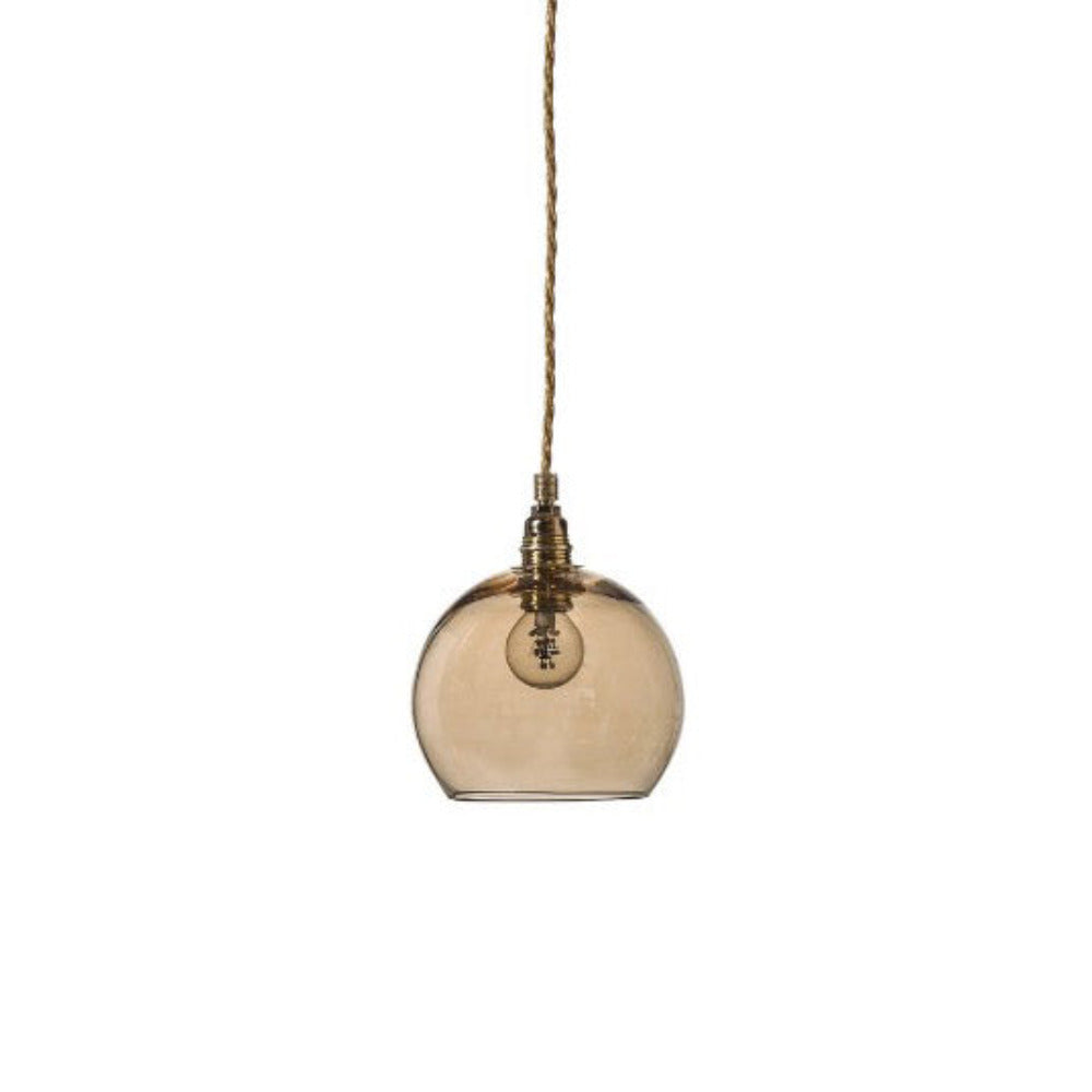 Buy Pendant Lights Australia Rowan Pendant Light W155mm Glass Matt Gold - LA1015