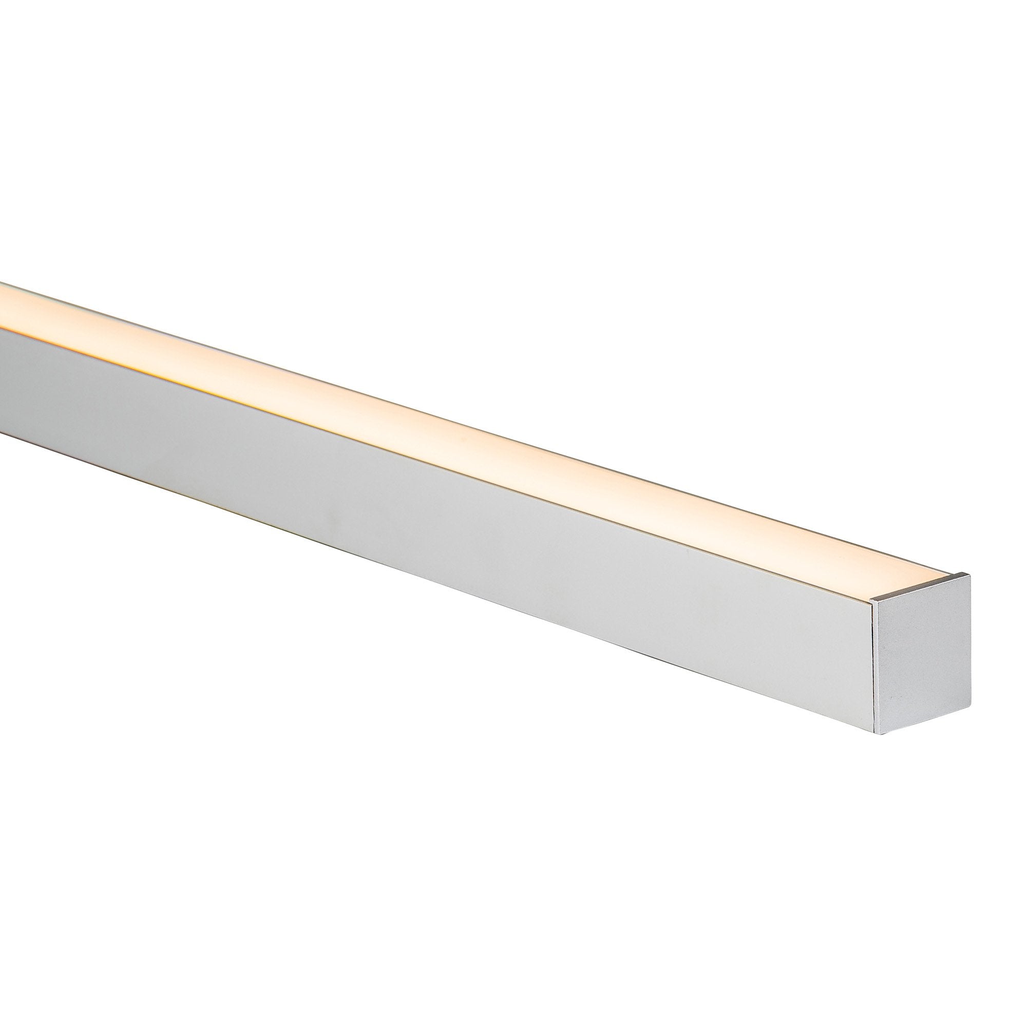 Buy Strip Light Profiles Australia Strip Light Shallow Square Profile W35mm With Standard Diffuser Silver - HV9693-3537