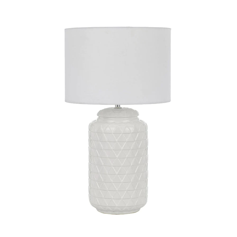 Buy Table Lamps Australia Heshi Table Lamp W300mm White Ceramic - HESHI TL-WH