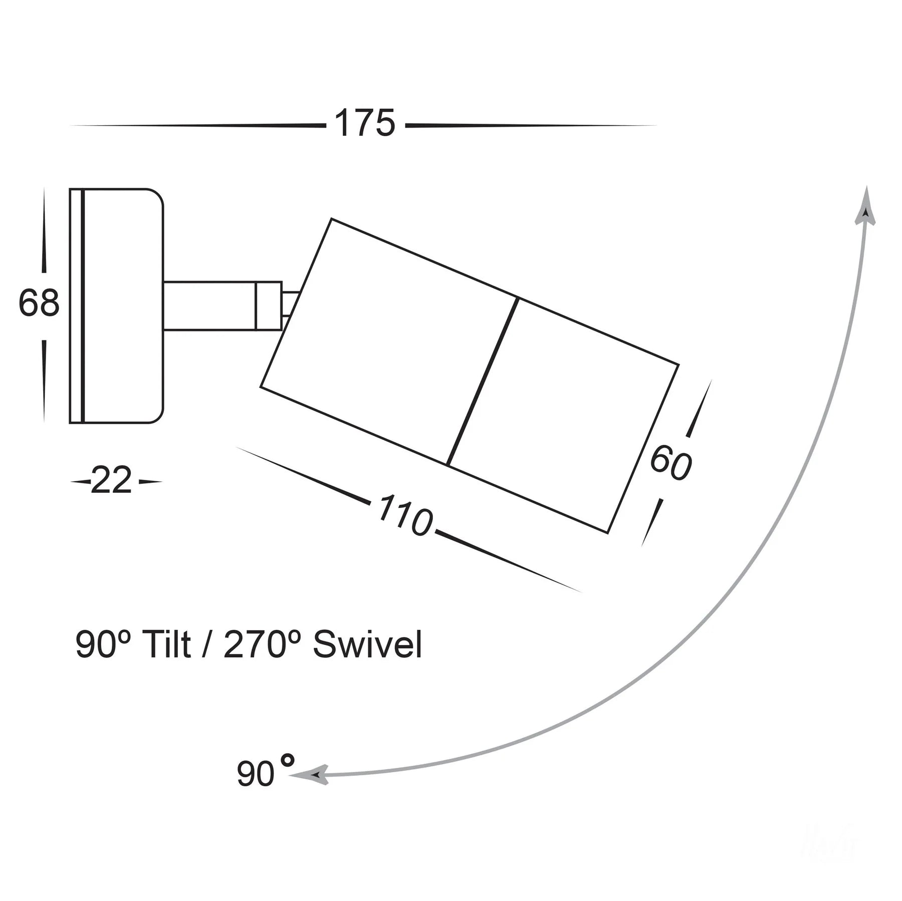 Buy Exterior Wall Lights Australia Tivah Exterior Wall Light 12V DC Solid Brass Glass 3 CCT - HV1257MR16T