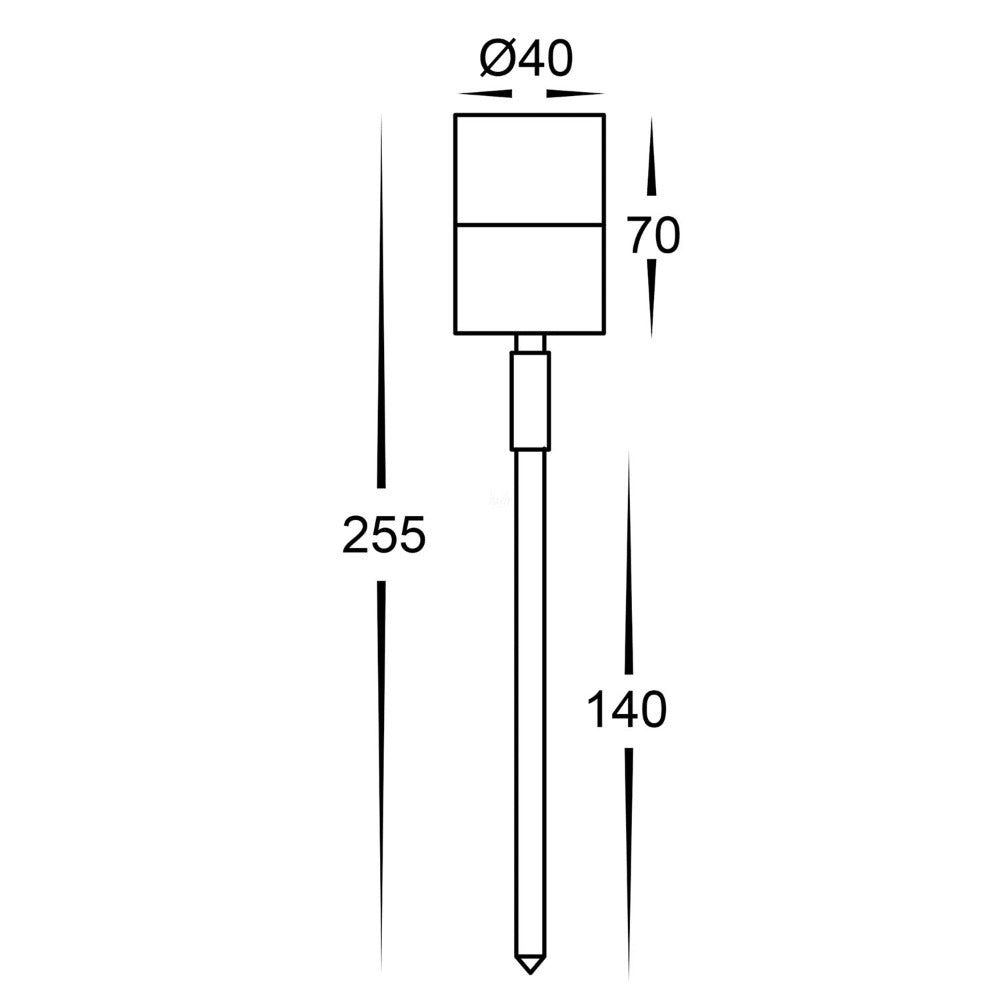 Mini Tivah Spike Light 316 Stainless Steel 4000K - HV1426NW-SS316