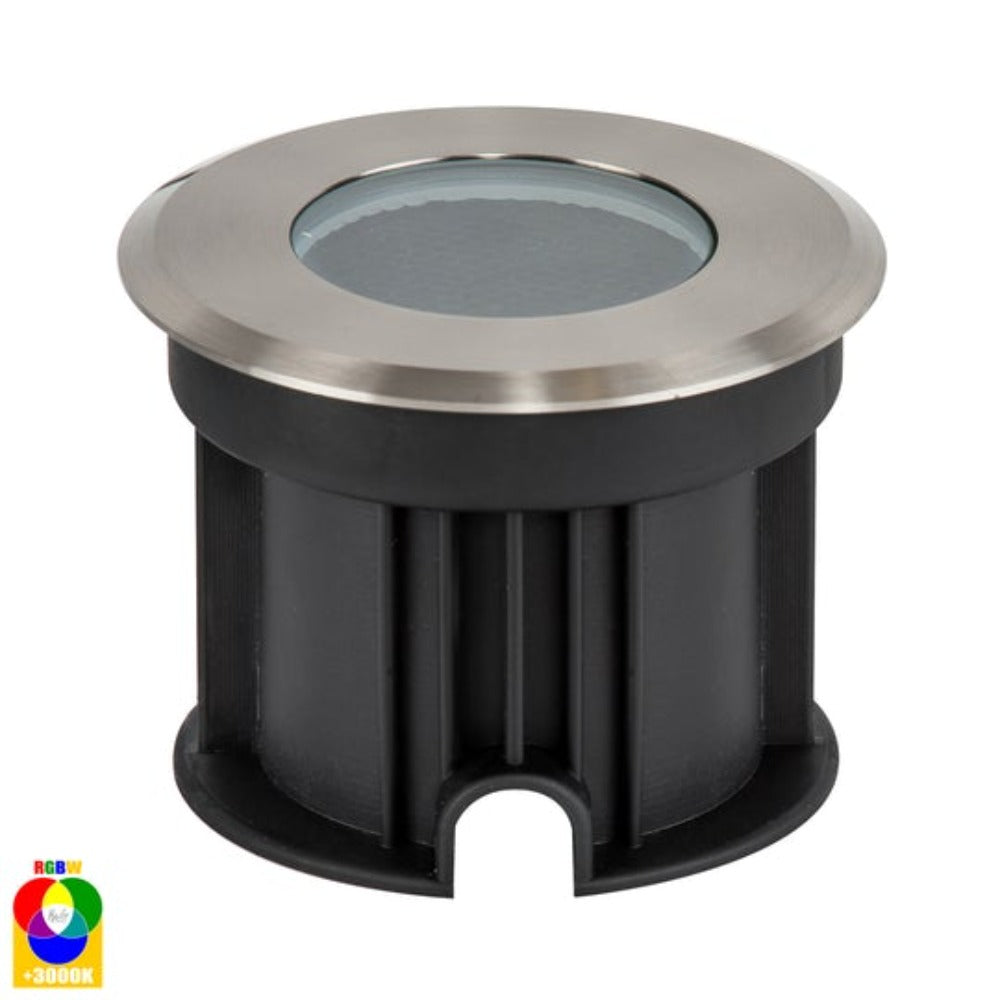 Buy Inground Lights Australia Split LED Inground Light W100mm 316 Stainless Steel RGBW - HV1841RGBW