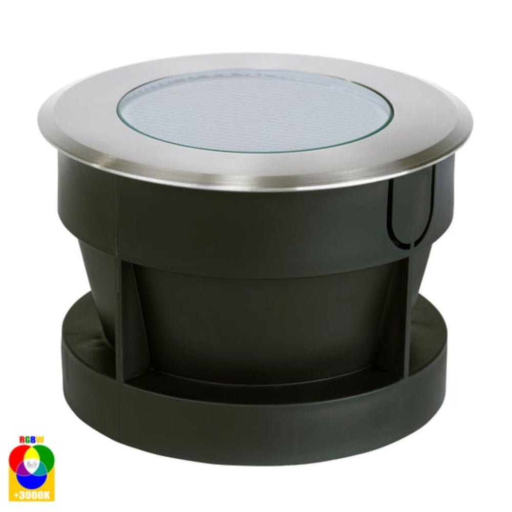 Buy Inground Lights Australia Split LED Inground Light W150mm 316 Stainless Steel RGBW - HV1842RGBW