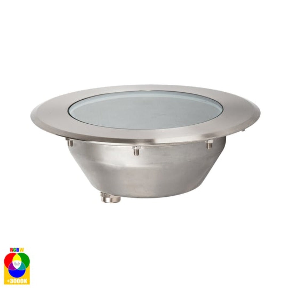 Split LED Inground Light W210mm 316 Stainless Steel RGBW - HV1843RGBW