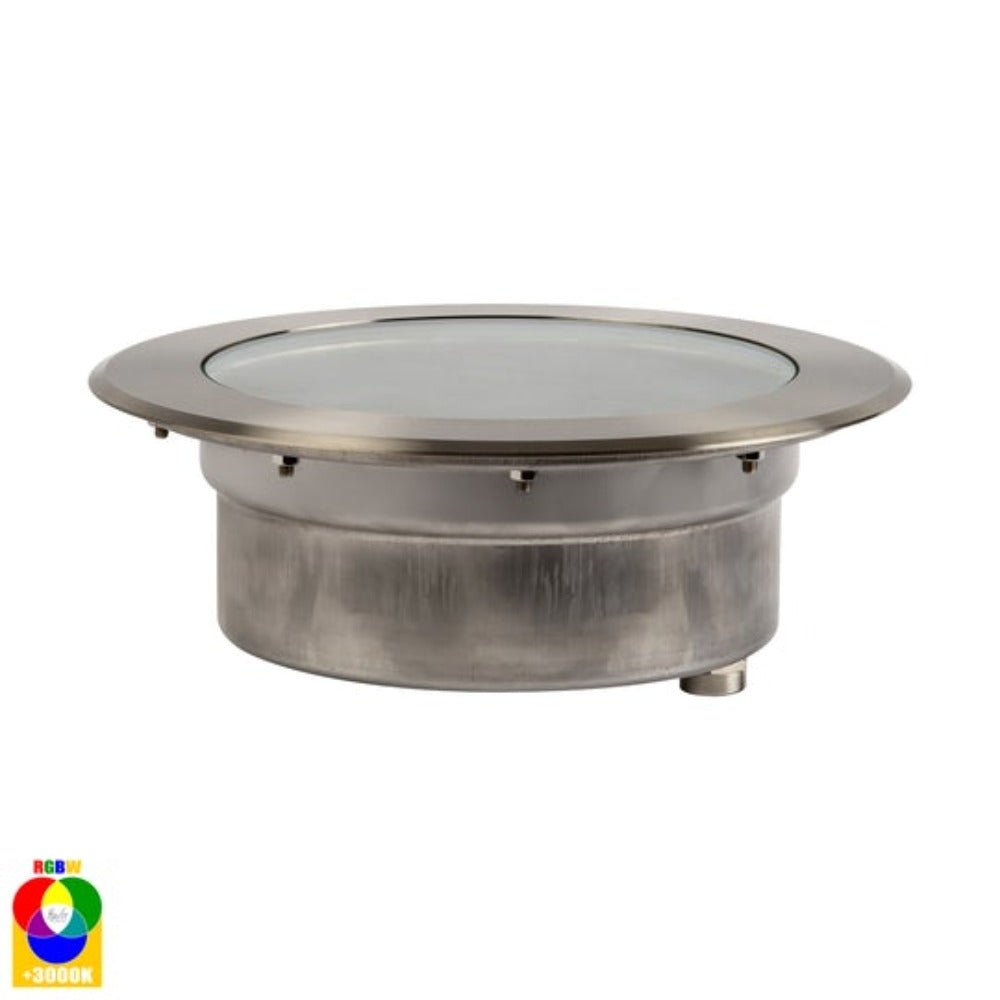 Split LED Inground Light W260mm 316 Stainless Steel RGBW - HV1845RGBW