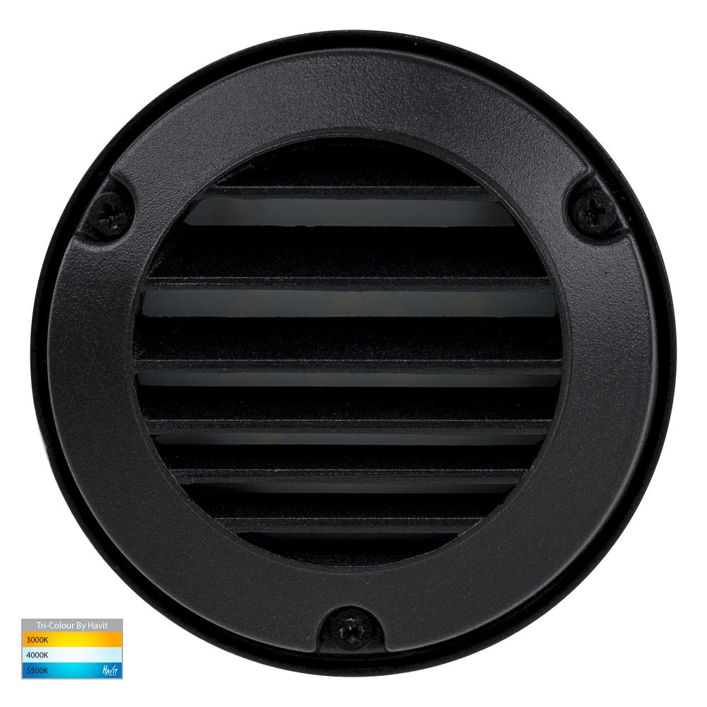 Buy Outdoor Step Lights Australia Pinta Step Light Black 12V 3CCT- HV2925T-12V