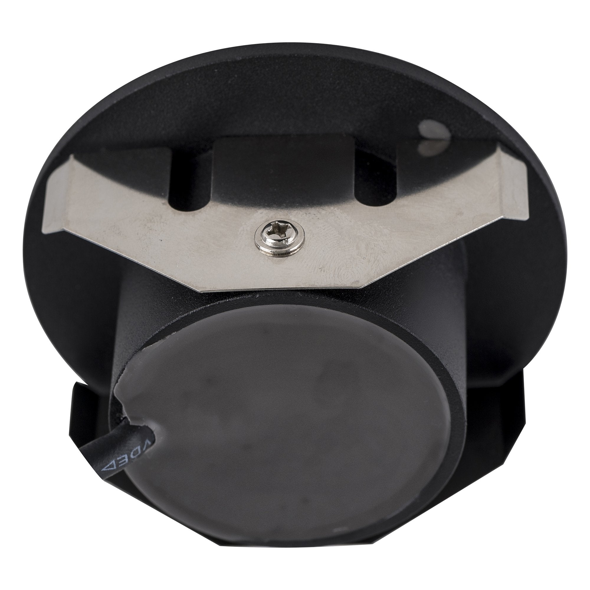 Buy Outdoor Step Lights Australia HV3205W-BLK Reces Recessed Round Step Light 3000K Black Aluminium 