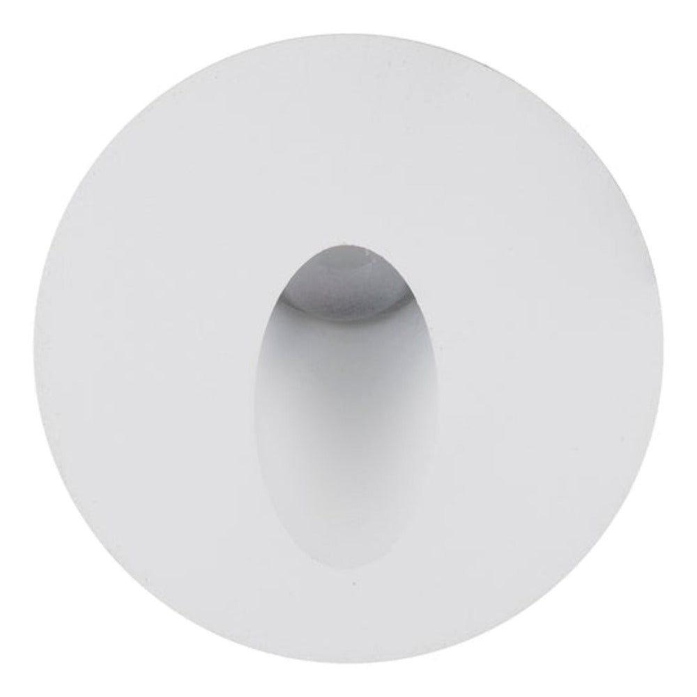 Buy Outdoor Step Lights Australia Reces Round Step Light White 4000K - HV3205N-WHT