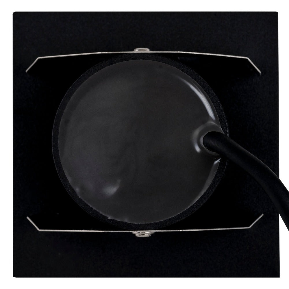 Buy Outdoor Step Lights Australia Reces Square Step Light Black 4000K - HV3215N-BLK