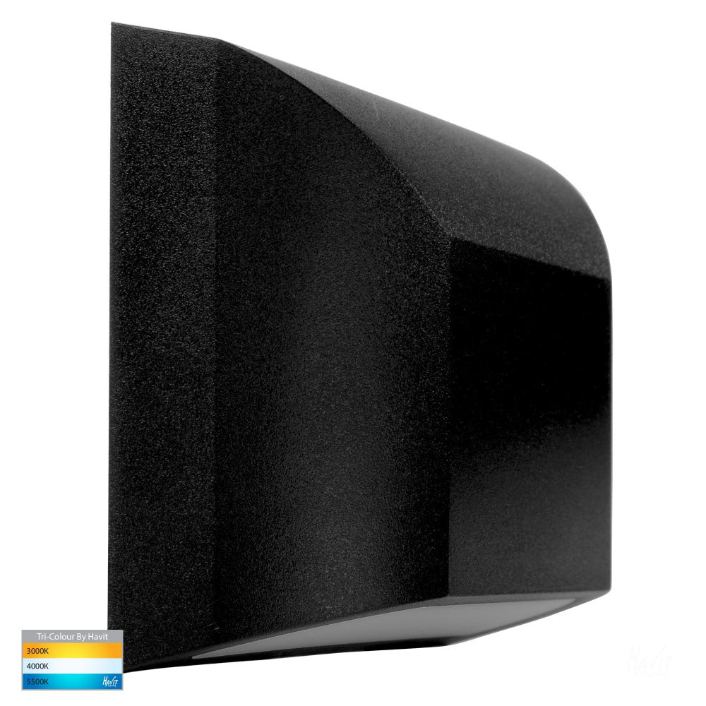 Buy Outdoor Step Lights Australia Seevive Rectangular LED Step Light Black 3CCT - HV3225T-BLK