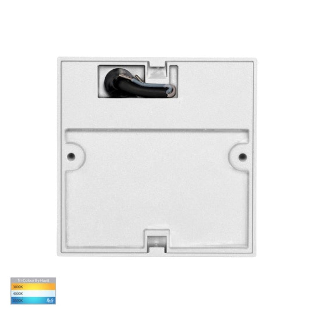 Buy Outdoor Step Lights Australia Fino Square LED Outdoor Step Light 3W White 3CCT - HV3268T-WHT-12V-SQ