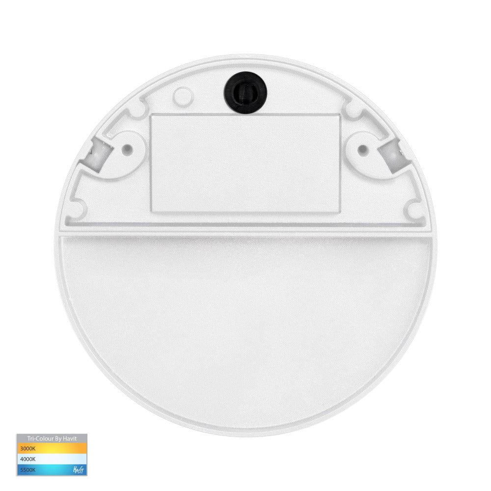 Buy Outdoor Step Lights Australia Fino Round LED Outdoor Step Light 6W White 3CCT - HV3269T-WHT-12V-RND