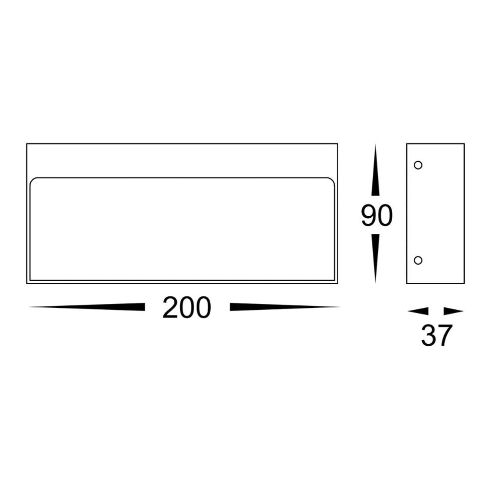 Buy Outdoor Step Lights Australia Virsma Rectangular LED Step Light 12V White 3CCT -  HV3275T-WHT-12V