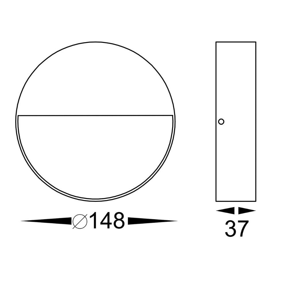 Buy Outdoor Step Lights Australia Virsma Round Step Light 240V White 3CCT - HV3277T-WHT-240V