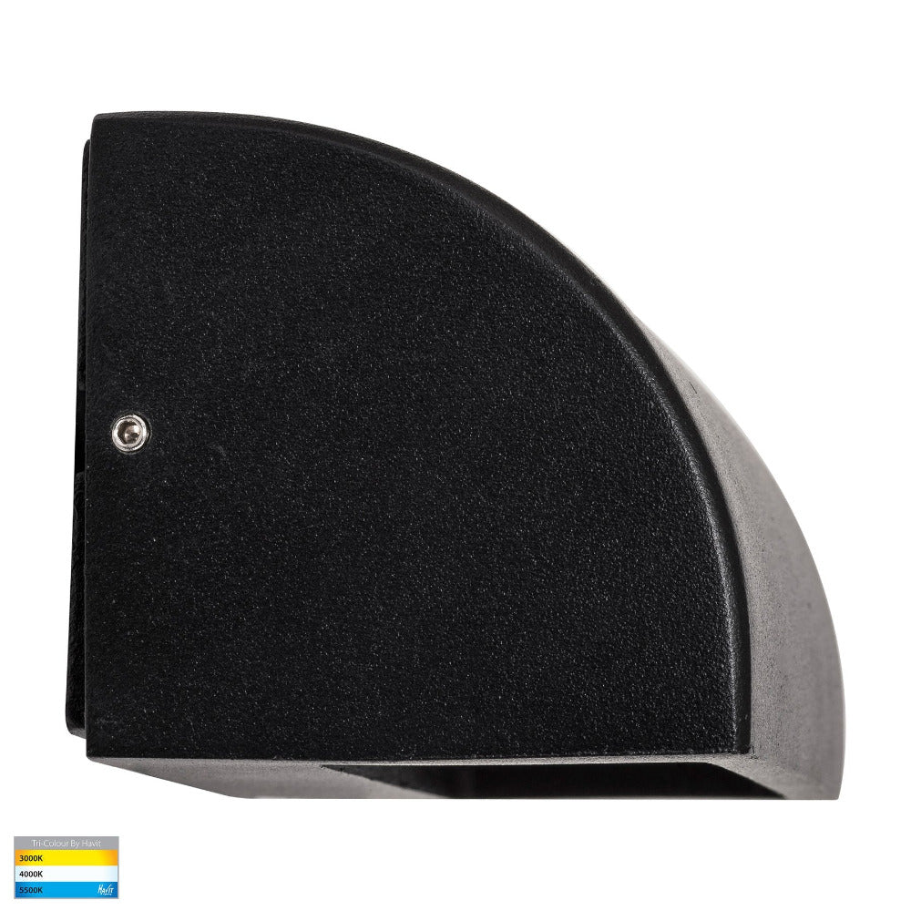 Buy Outdoor Step Lights Australia Ridge Surface Mounted Step Light Black 316 Stainless Steel 3CCT- HV3283T-BLK