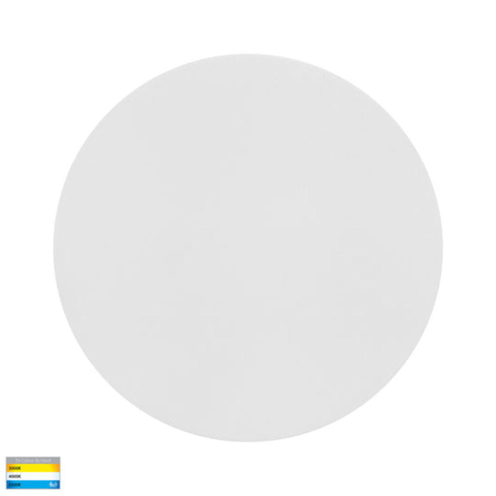 Buy Exterior Wall Lights Australia Halo LED Wall Light 12W White 3CCT - HV3592T-WHT