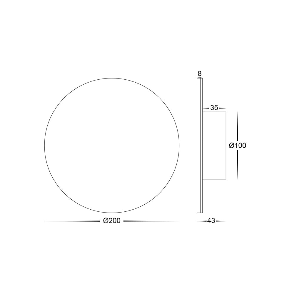 Buy Exterior Wall Lights Australia Halo Smart LED Exterior Wall Light 12V W200mm White RGB+3000K - HV3592RGBW-WHT