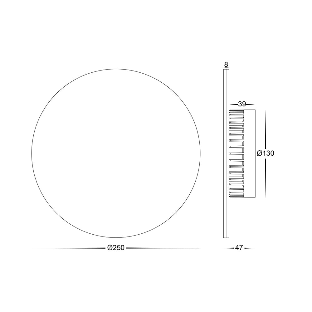 Buy Exterior Wall Lights Australia Halo Smart LED Exterior Wall Light 12V W250mm White RGB+3000K - HV3593RGBW-WHT