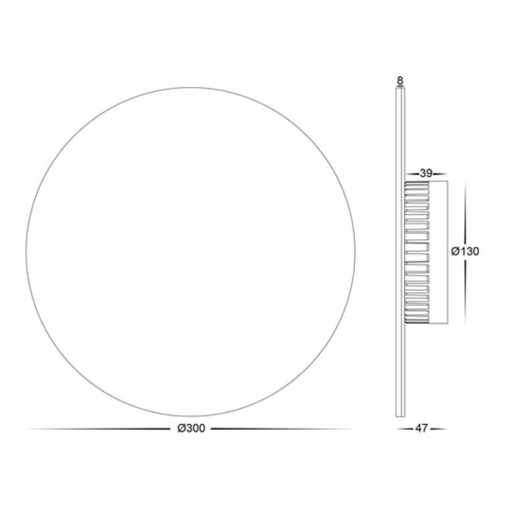 Buy Exterior Wall Lights Australia Halo LED Wall Light 24W White 3CCT - HV3594T-WHT