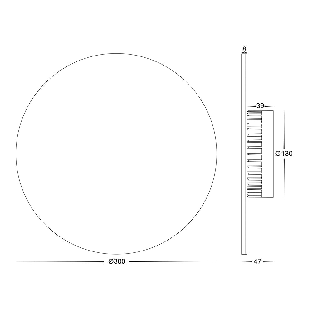 Buy Exterior Wall Lights Australia Halo Smart LED Exterior Wall Light 12V W300mm White RGB+3000K - HV3594RGBW-WHT