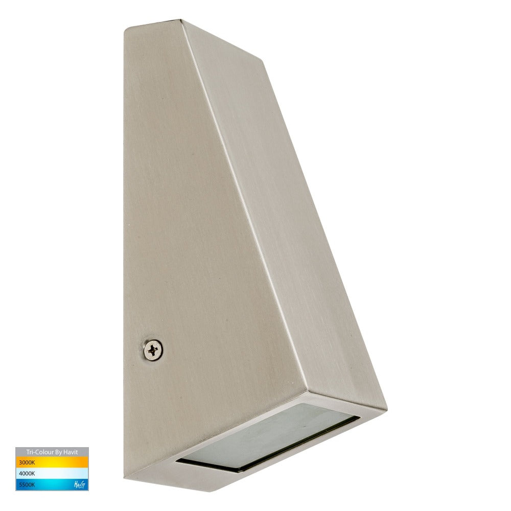 Buy Exterior Wall Lights Australia Taper LED Wedge Wall Light 316 Stainless Steel  3CCT - HV3605T-SS316