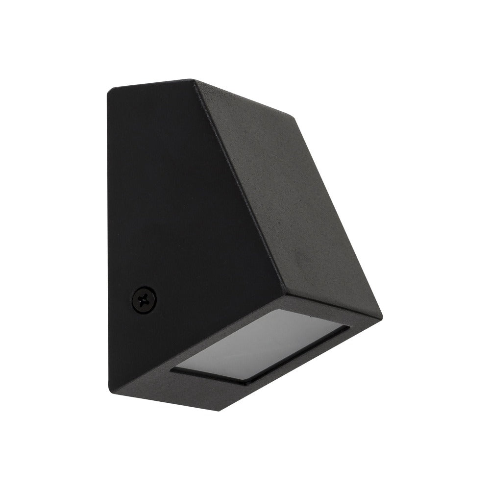 Buy Exterior Wall Lights Australia Taper Wedge step Light Black 316 Stainless Steel 5500K - HV360C-BLK