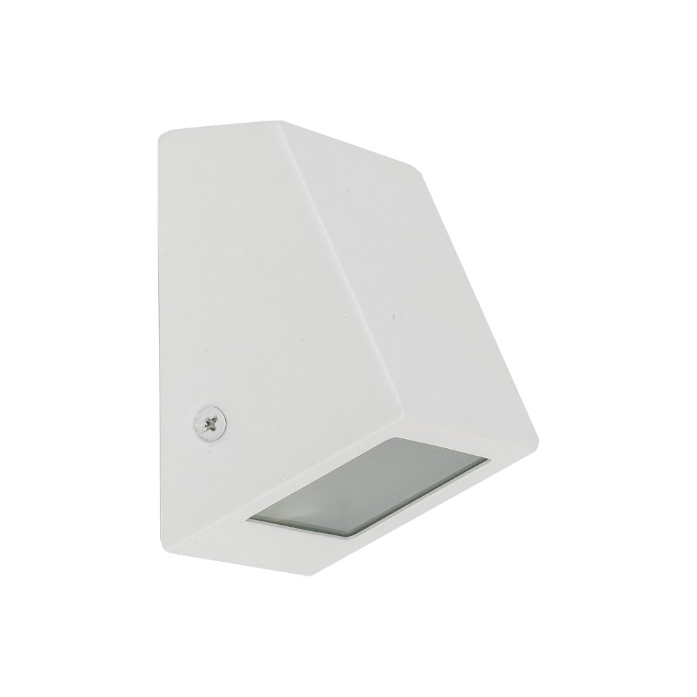 Buy Exterior Wall Lights Australia Taper Wedge step Light White 316 Stainless Steel 3000K - HV3608W-WHT
