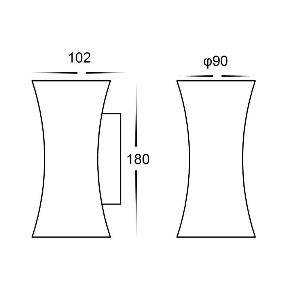 Buy Up / Down Wall Lights Australia Savannah Up & Down LED Wall Light White 3CCT - HV3635T-WHT