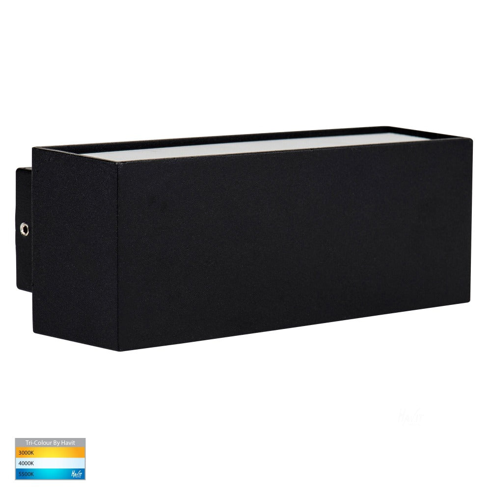 Buy Up / Down Wall Lights Australia Blokk Up & Down LED Wall Light Black 3CCT - HV3639T-BLK