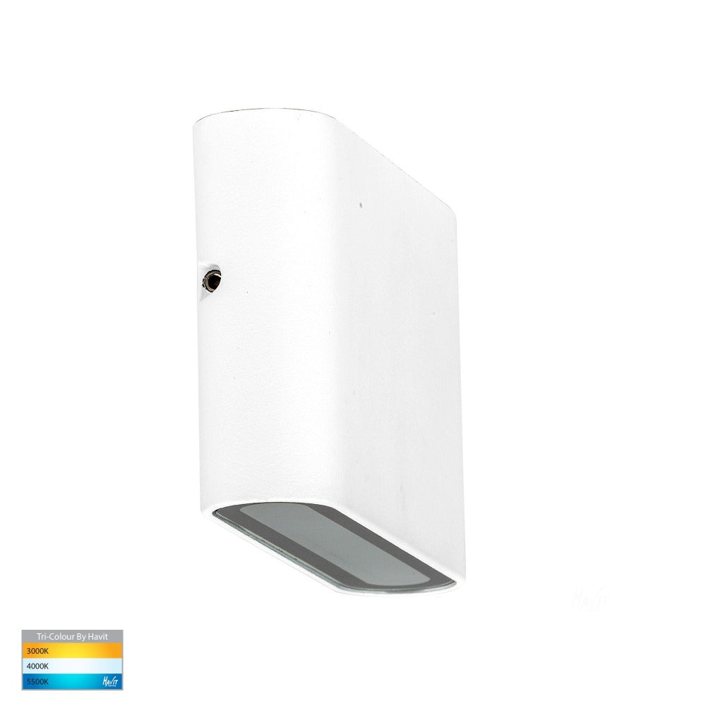 Buy Exterior Wall Lights Australia Lisse Fixed Down LED Wall Light 12V White 3CCT - HV3641T-WHT-12V