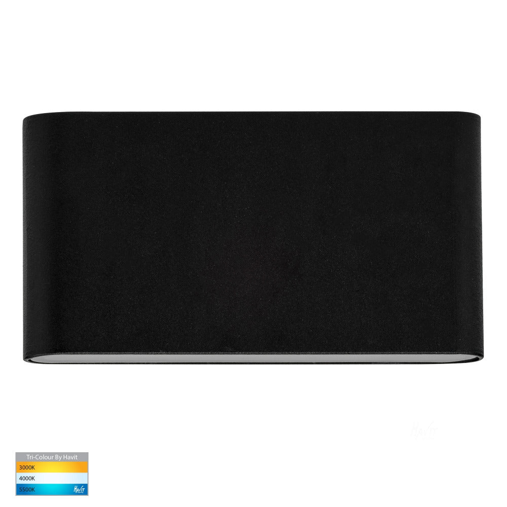 Buy Up / Down Wall Lights Australia Lisse Up / Down Wall 2 Lights 12V Black 3CCT - HV3644T-BLK-12V